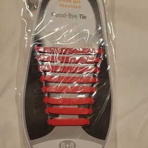 Silicone Gel Shoelace Athletic Shoes - Red